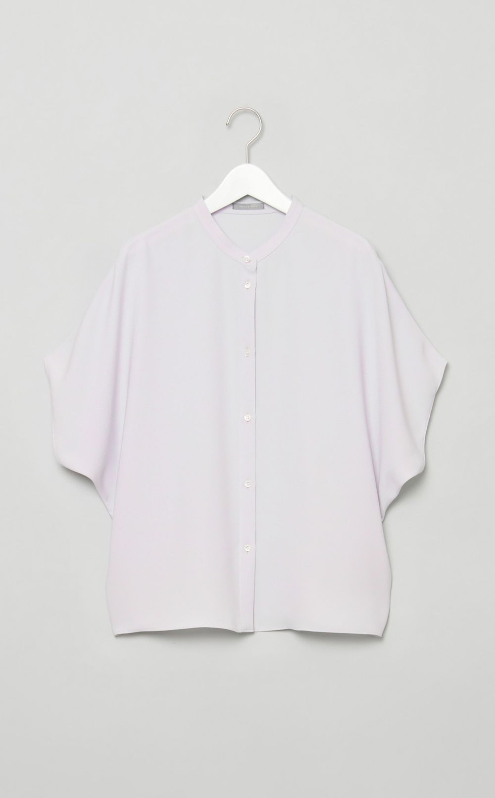 ノーカラーフレアブラウス