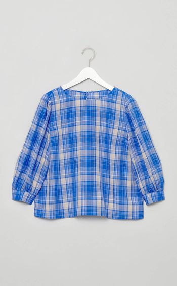 タータンチェックブラウス