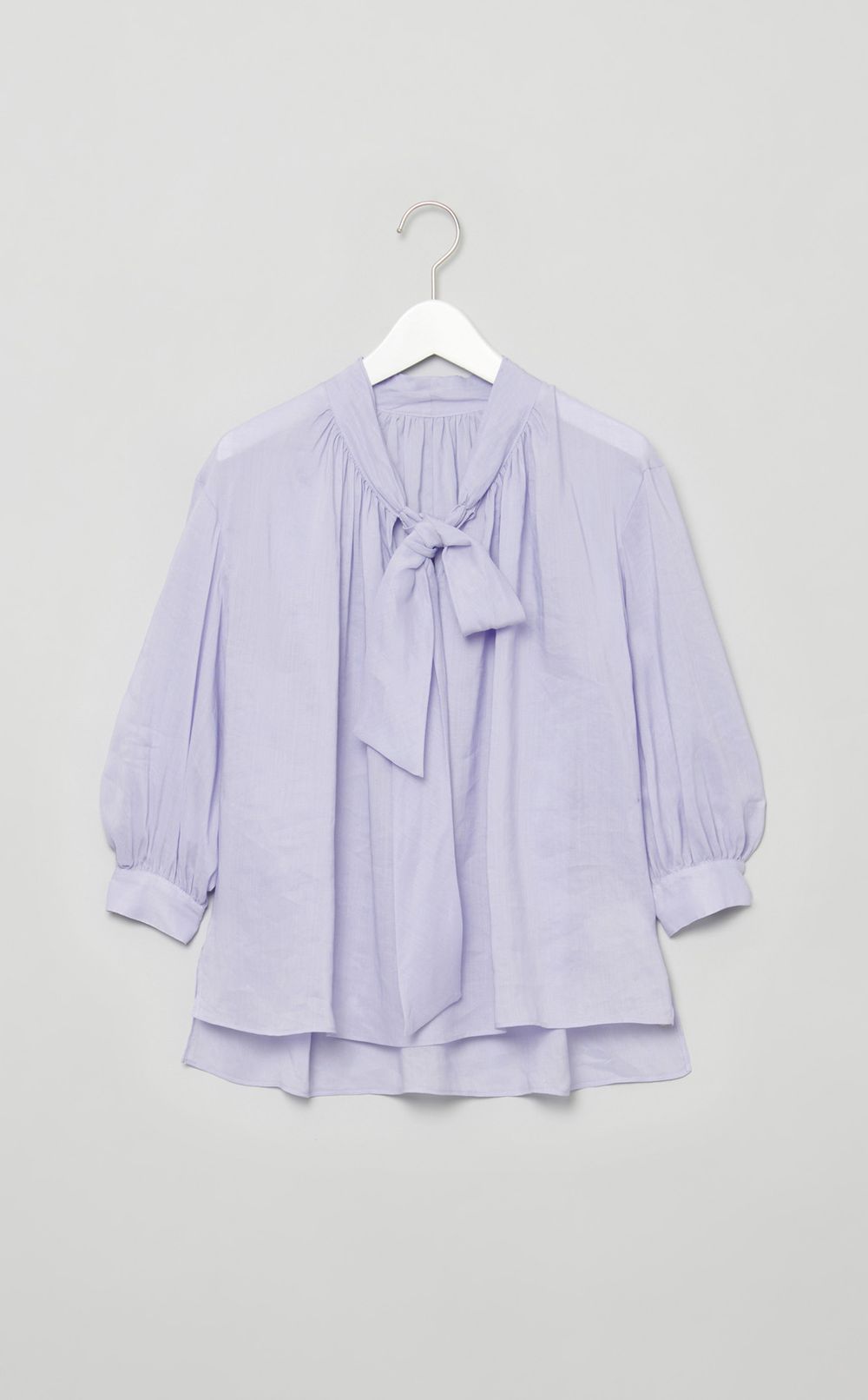 スムースラミーボウタイブラウス