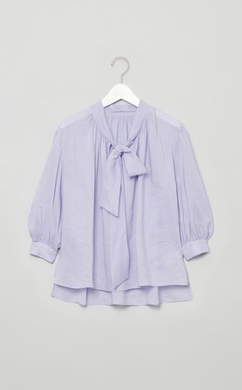 スムースラミーボウタイブラウス