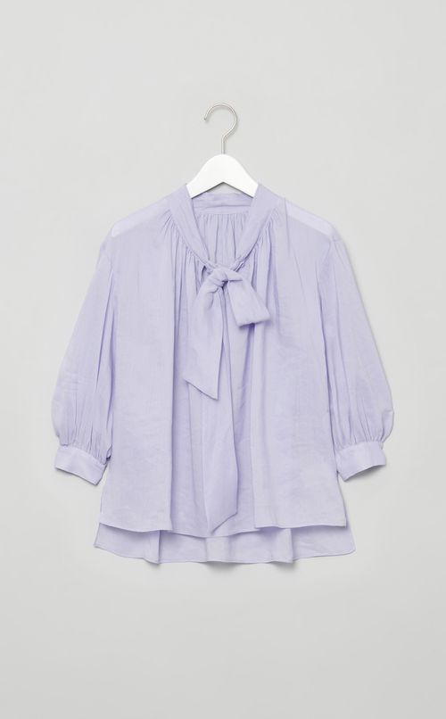 スムースラミーボウタイブラウス