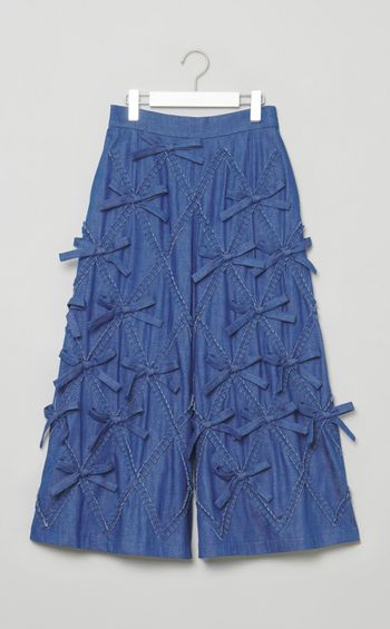 リボンデニムパンツ