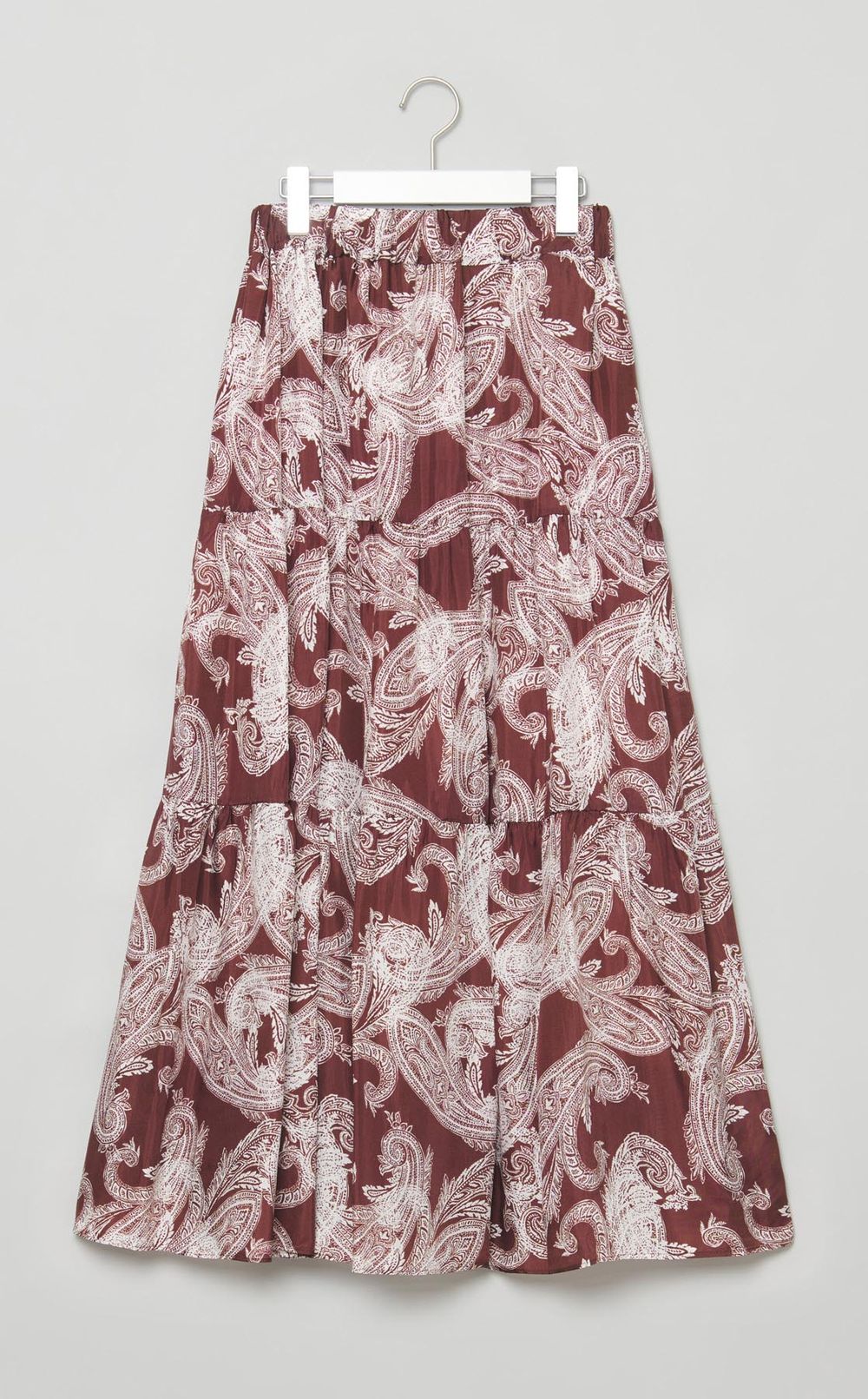 ペイズリープリントロングスカート