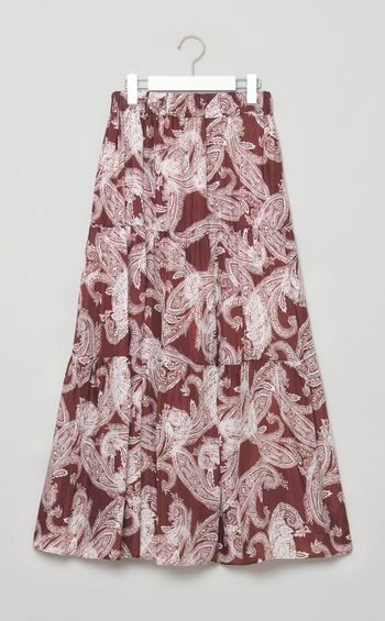 ペイズリープリントロングスカート