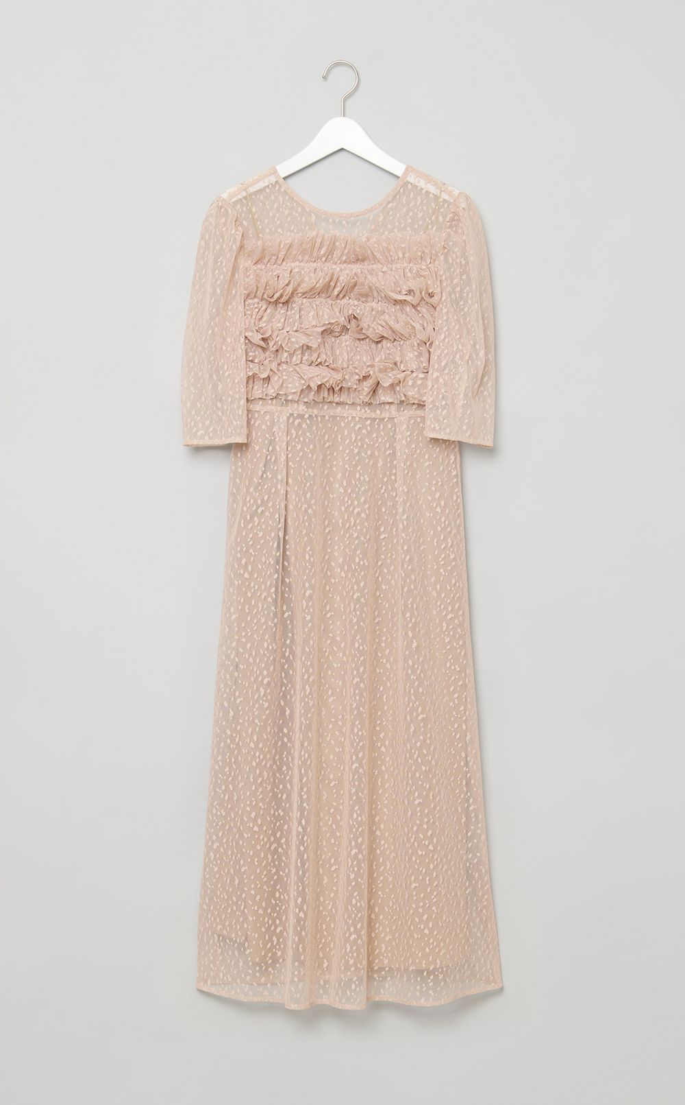 ランダムドットフリルワンピース