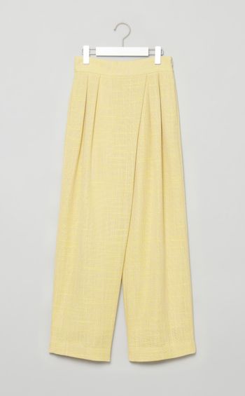 ツイード2タックワイドパンツ