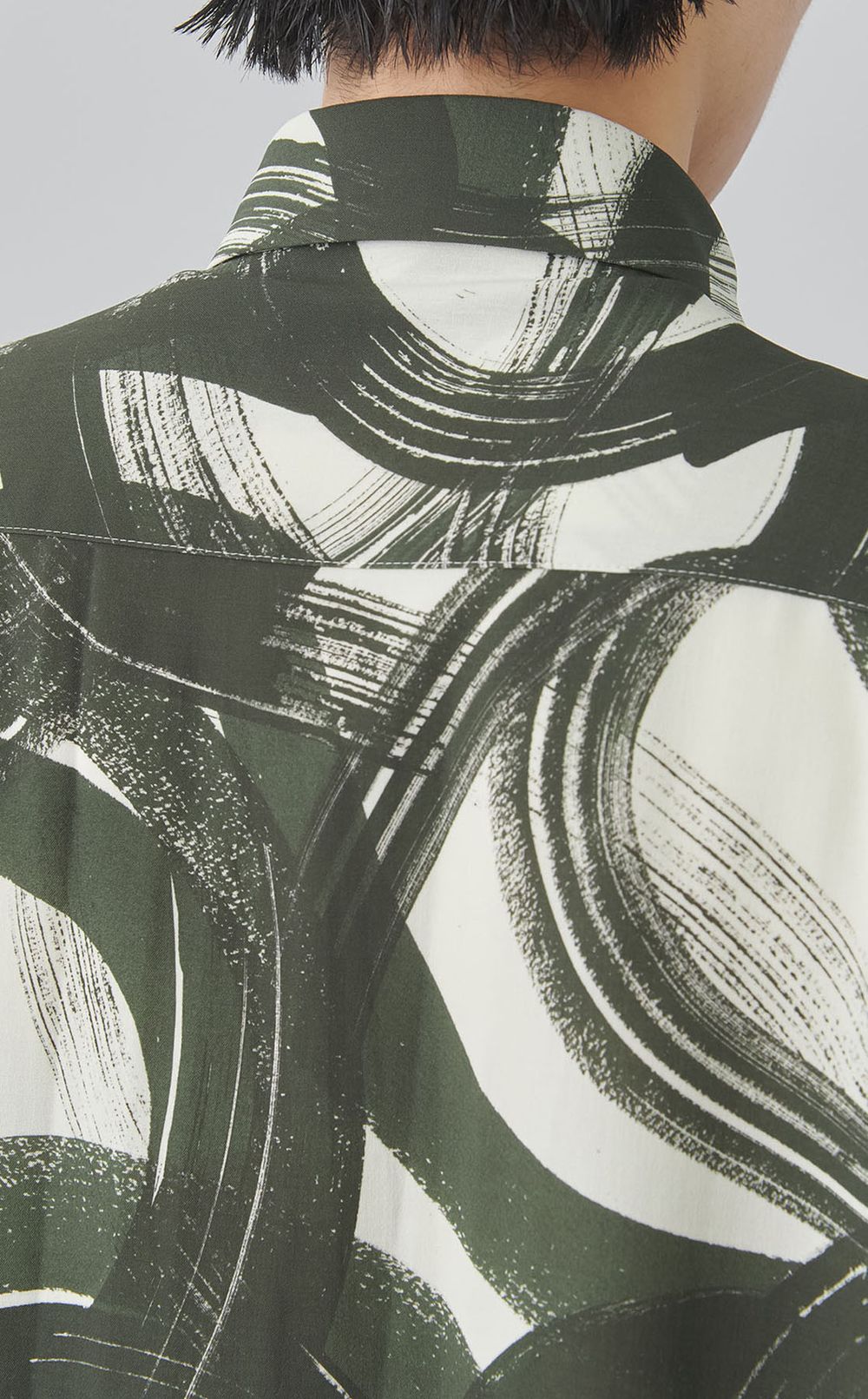 プリントビッグカフスシャツ