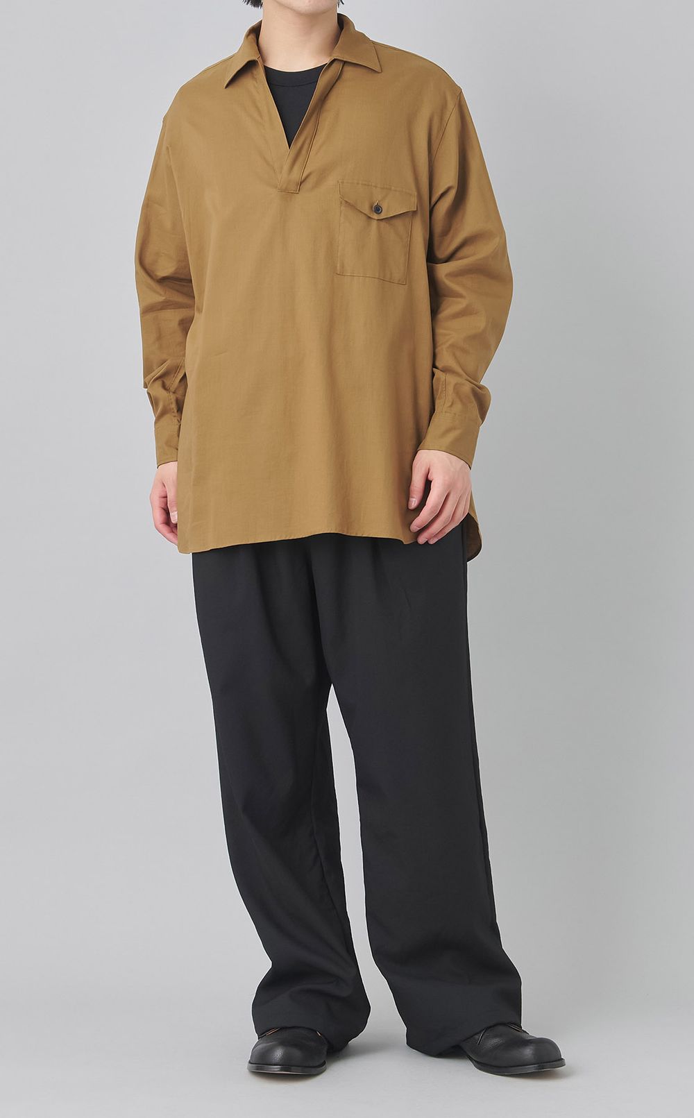 ロングスリーブスキッパーシャツ