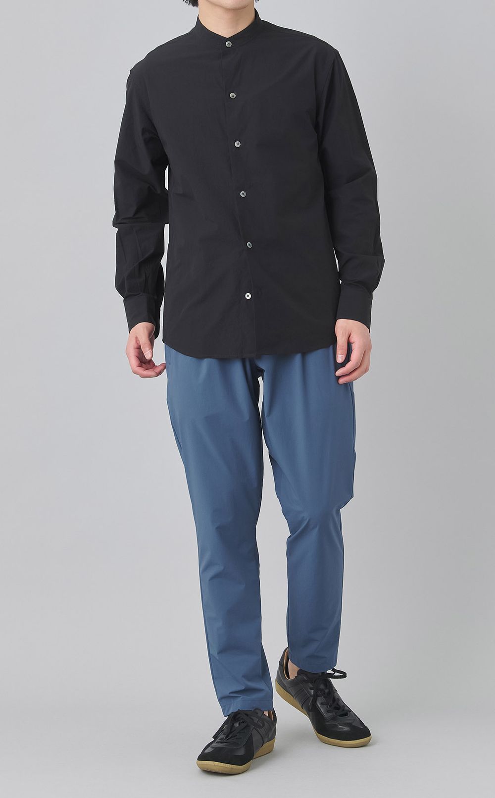 バンドカラーシャツ