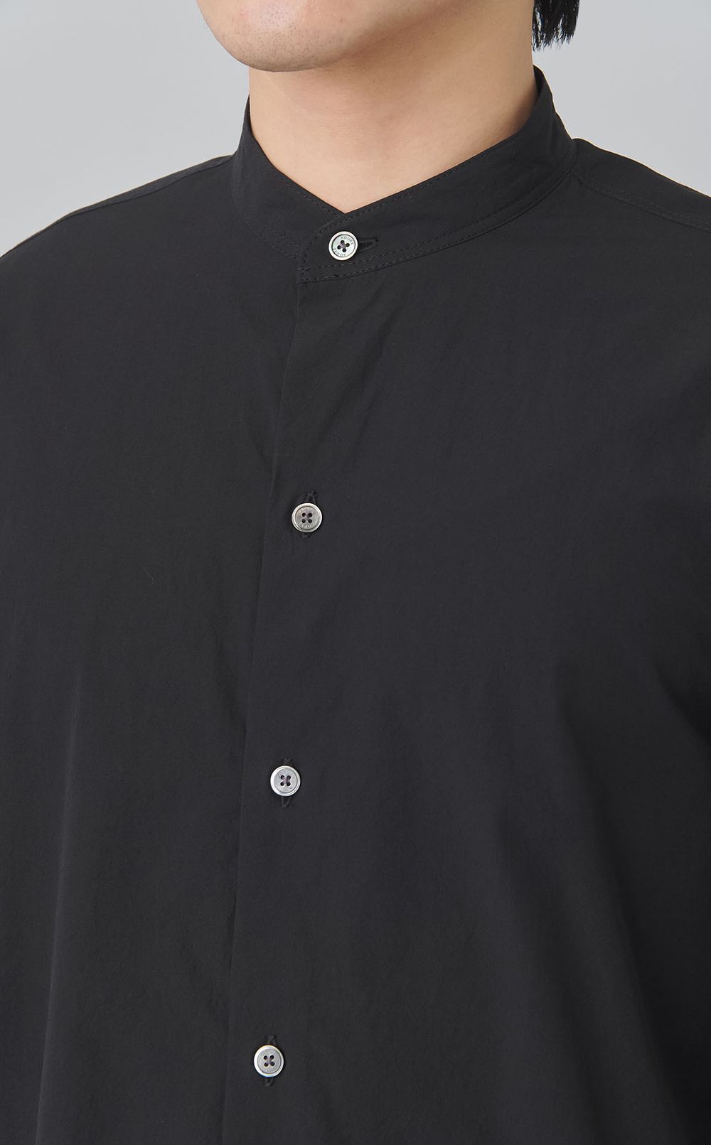 バンドカラーシャツ