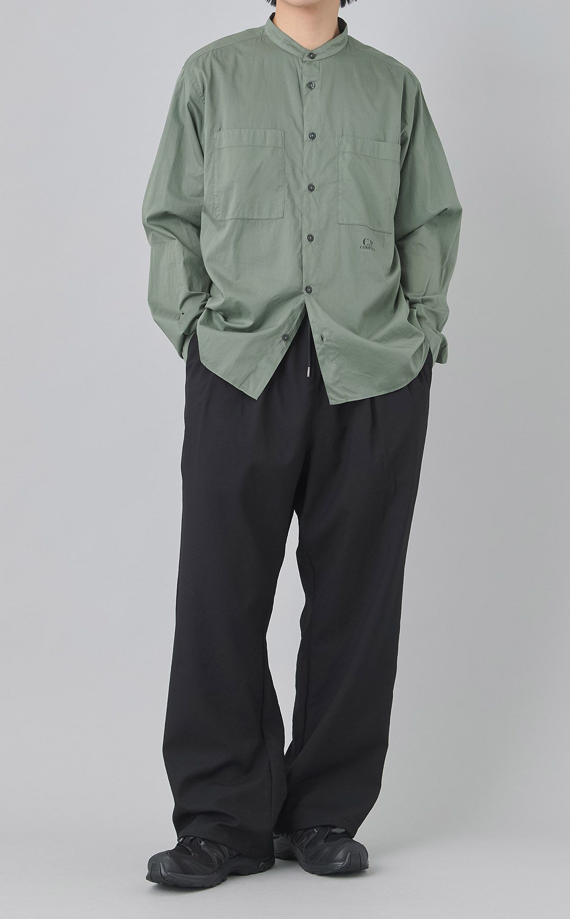 C.P. COMPANY｜バンドカラーライトシャツ