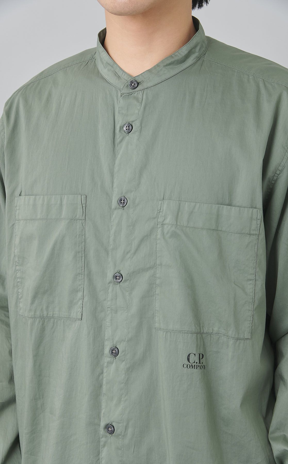 C.P. COMPANY｜バンドカラーライトシャツ