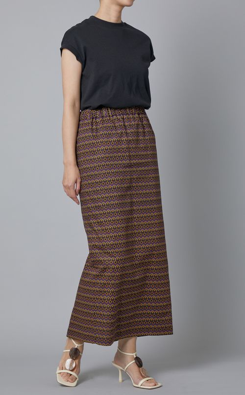 トライバル柄イージースカート