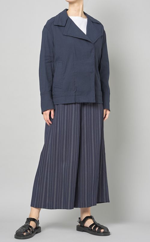 ストライプウエストバンドパンツ