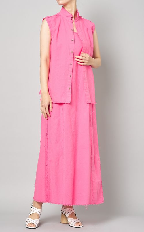 ガーメントダイカットオフワンピース