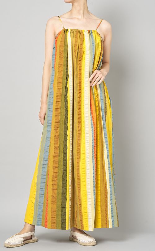 マルチストライプキャミソールワンピース