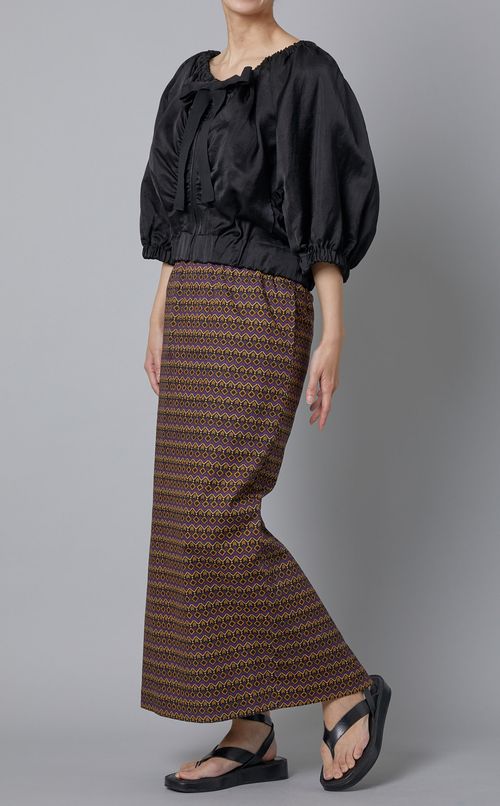 トライバル柄イージースカート