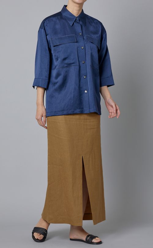 タイトスリットミディスカート