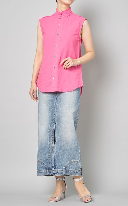 デニムロングタイトスカート