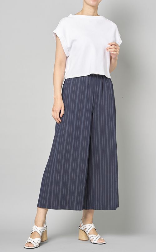 ストライプウエストバンドパンツ