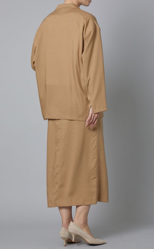 テーラードボタンレスジャケット