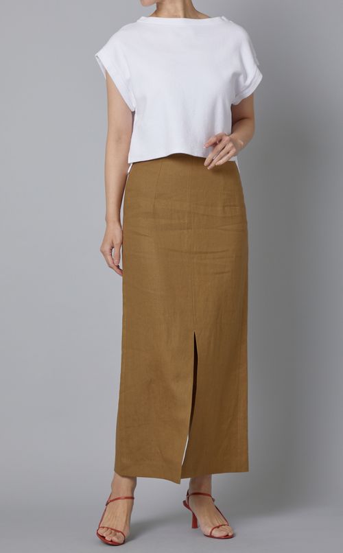 タイトスリットミディスカート