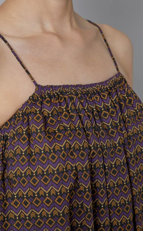 トライバル柄キャミソールワンピース