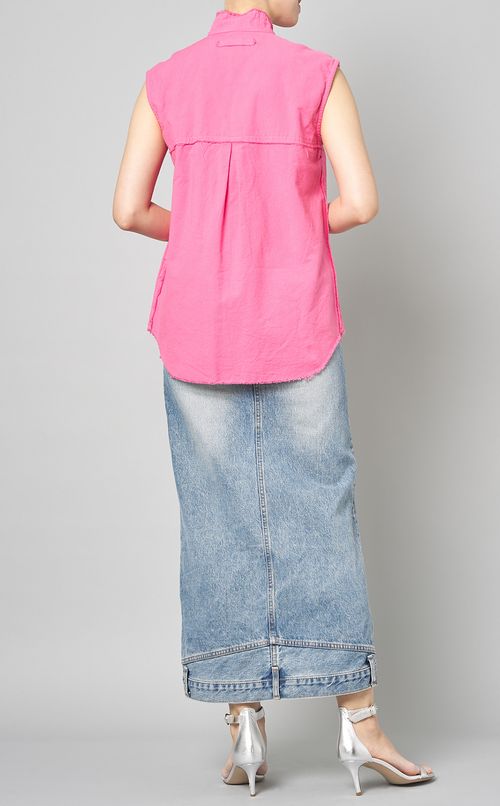 ガーメントダイカットオフシャツ