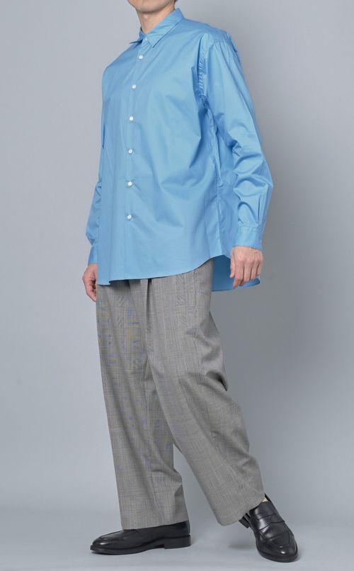 グレンチェックワンプリーツワイドパンツ