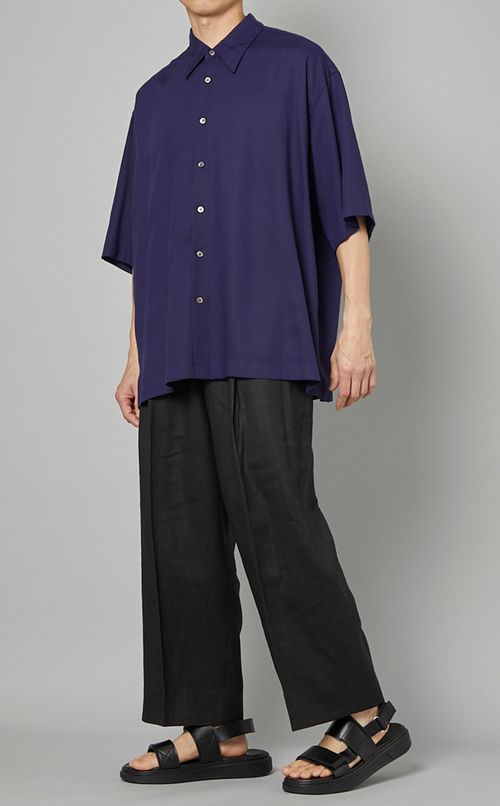ポプリンレギュラーカラーハーフシャツ