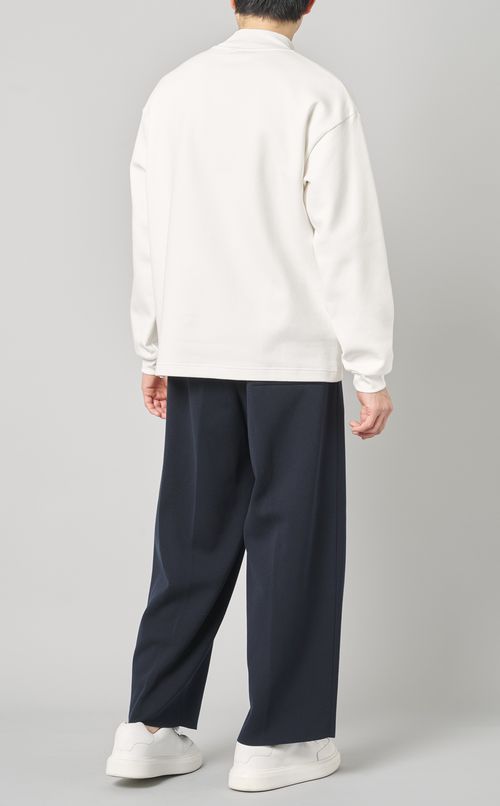 ワイドミラノリブニットパンツ