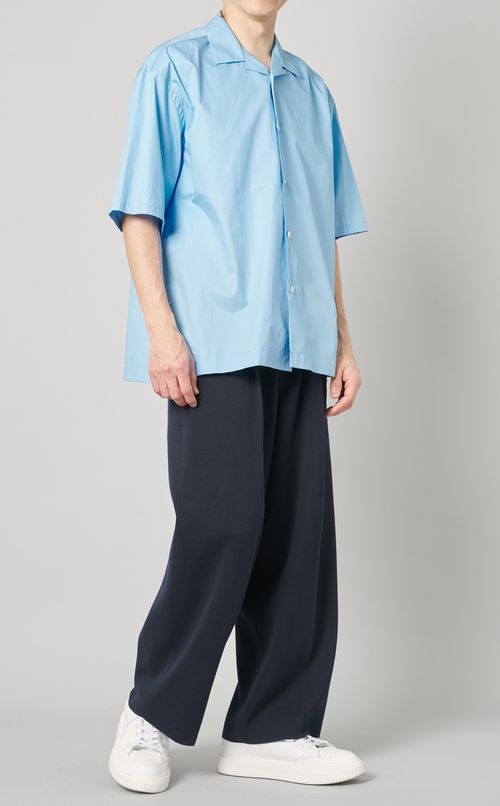 ワイドミラノリブニットパンツ