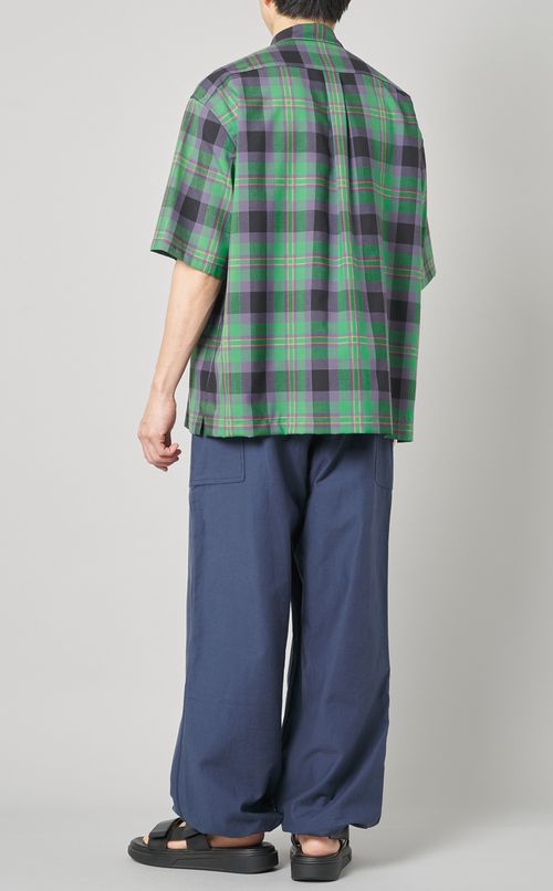 マドラスチェックハーフスリーブシャツ