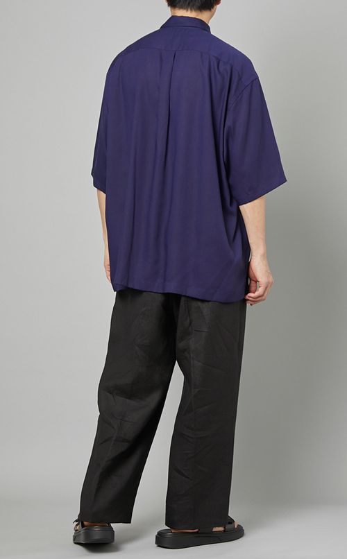 ポプリンレギュラーカラーハーフシャツ