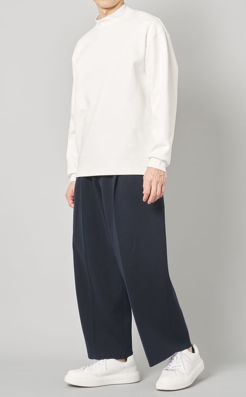 ワイドミラノリブニットパンツ