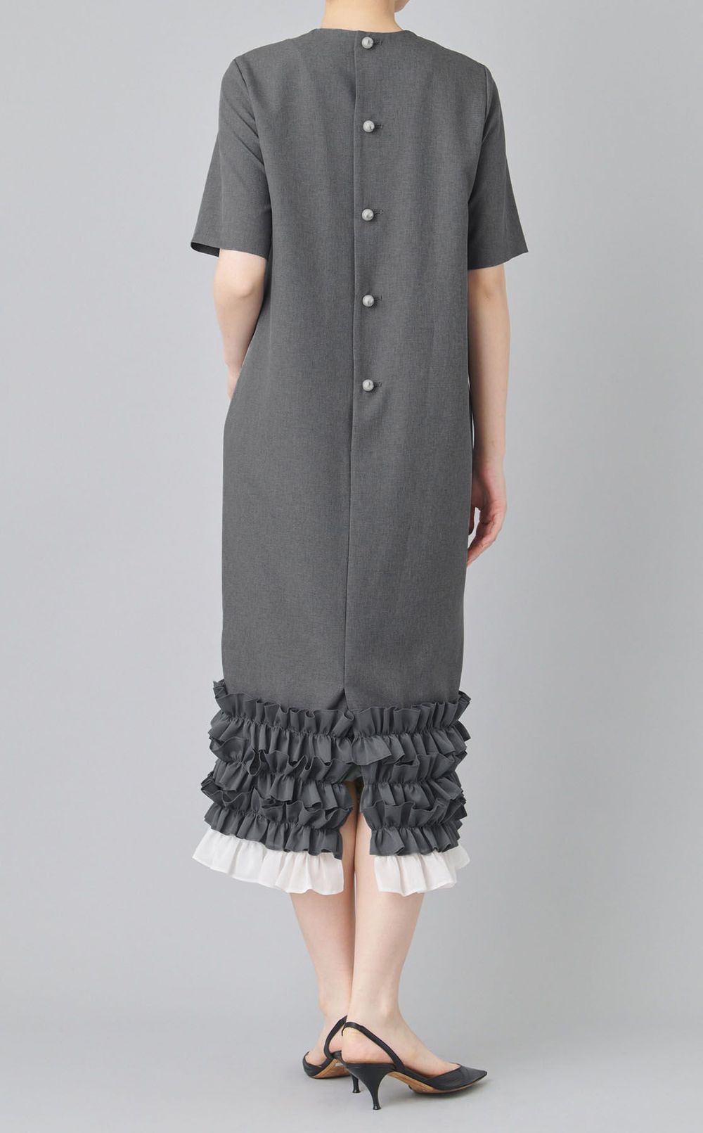 ヘムフリルコクーンワンピース