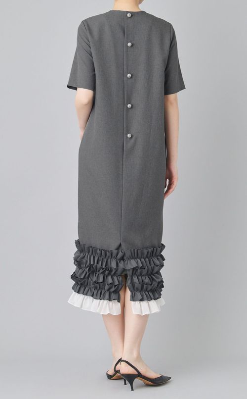 ヘムフリルコクーンワンピース