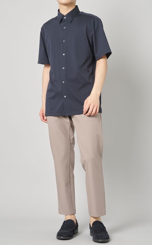 ストラクチャーニットシャツ