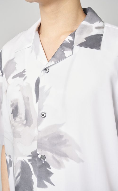 プリントオープンカラーシャツ