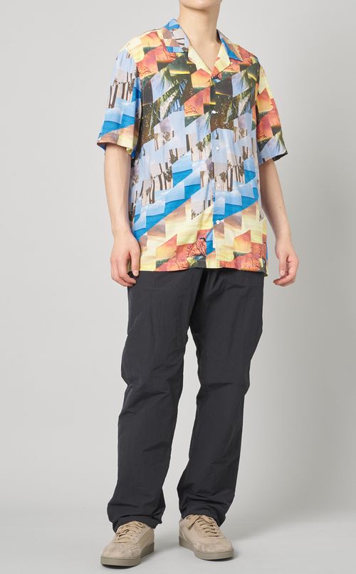 サンセットプリントシャツ