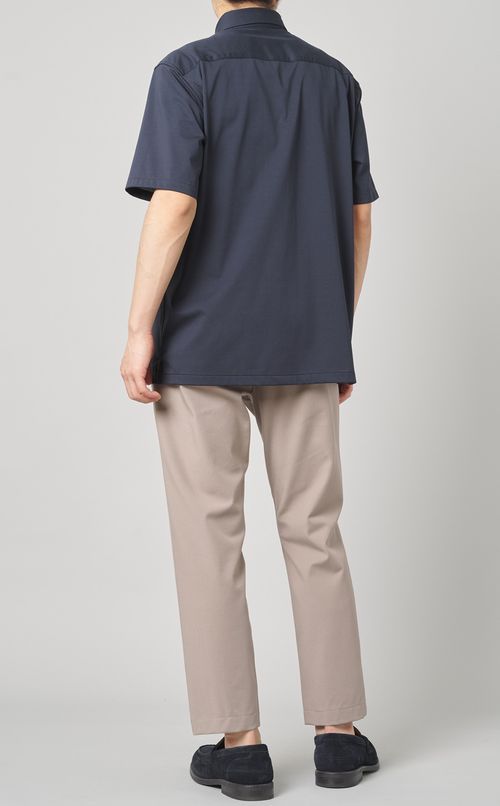 ストラクチャーニットシャツ