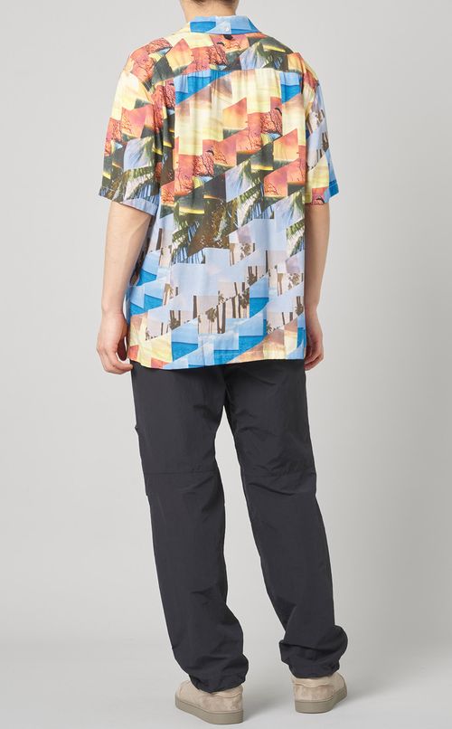 サンセットプリントシャツ