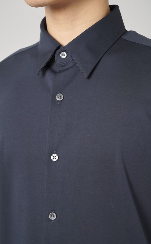 ストラクチャーニットシャツ