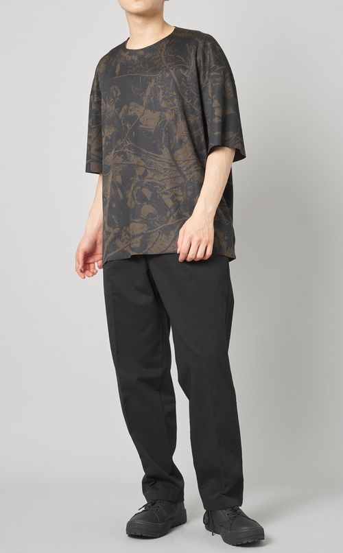 プリントリブビッグTシャツ