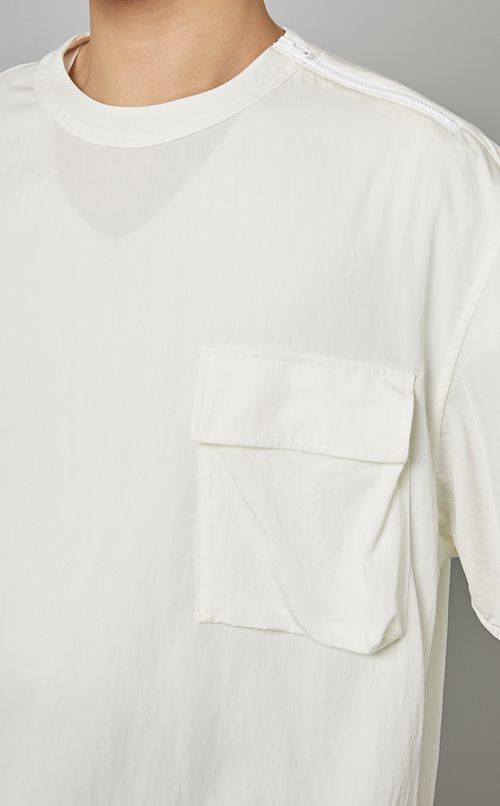 クルーネックポケットTシャツ