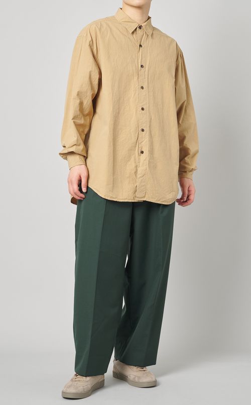 ワンプリーツワイドパンツ