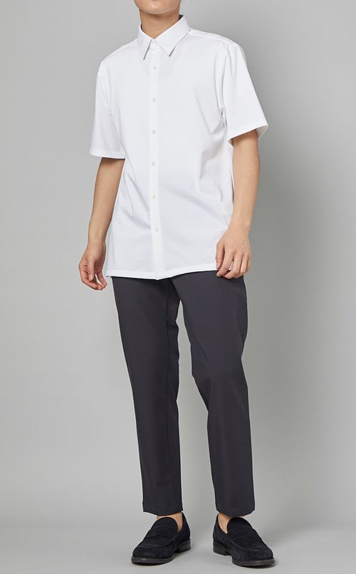 ストラクチャーニットシャツ