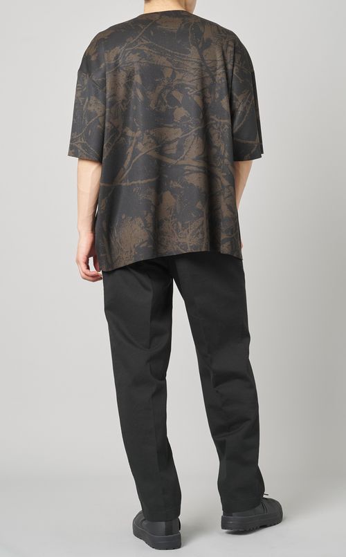 プリントリブビッグTシャツ