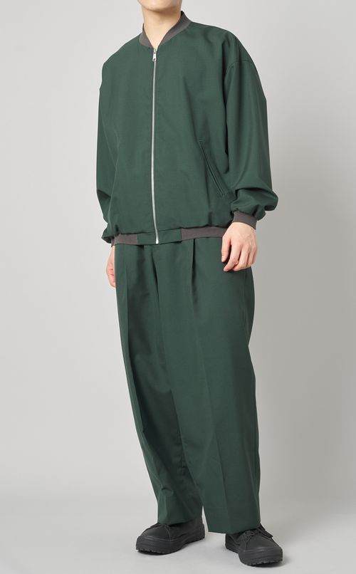 ワンプリーツワイドパンツ