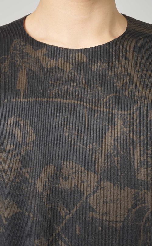 プリントリブビッグTシャツ